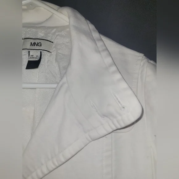 MNG by Mango 100% cotton beige/tan jacket womens XXS - Picture 4 of 9